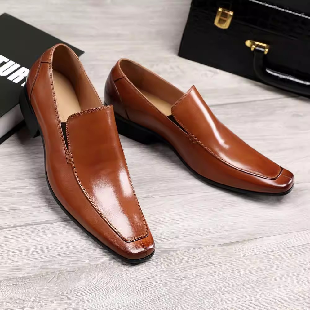 Men'S Formal Style - Japanese Style Pointed Leather Shoes Thick