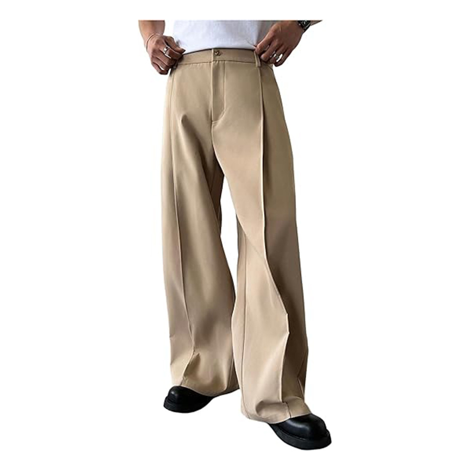 Men'S Formal Style - Men's Solid Color Straight Leg Suit