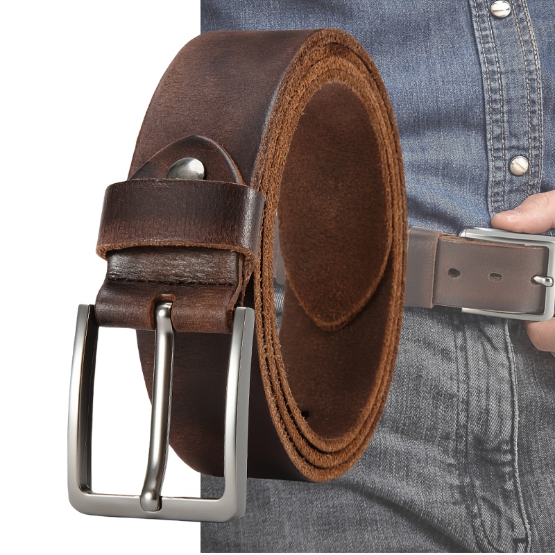 Men's Pin Buckle Durable Genui - Men'S Formal Wear Belt review and price