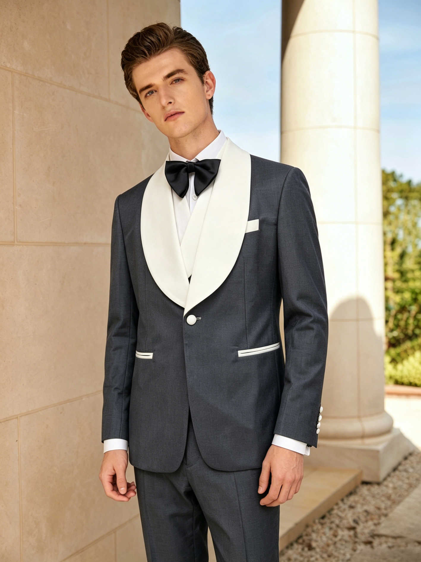 Handsome Tuxedos Men Suits Sha - Men'S Formal Wear For Engagement review and price